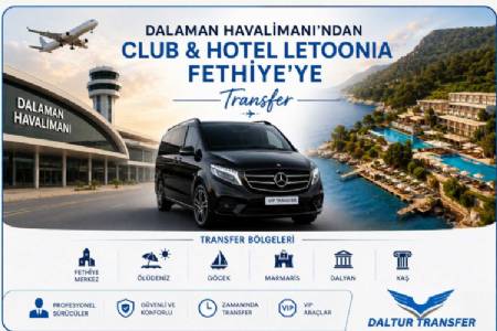 Transfer from Dalaman Airport to Club & Hotel Letoonia Fethiye